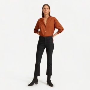 NWT Everlane High Rise Kick Crop in Black